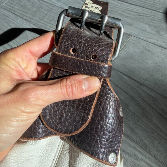 Tylie Malibu Cream Bucket Bag with Floral & Rhinestone Strap - Picture 2 of 7